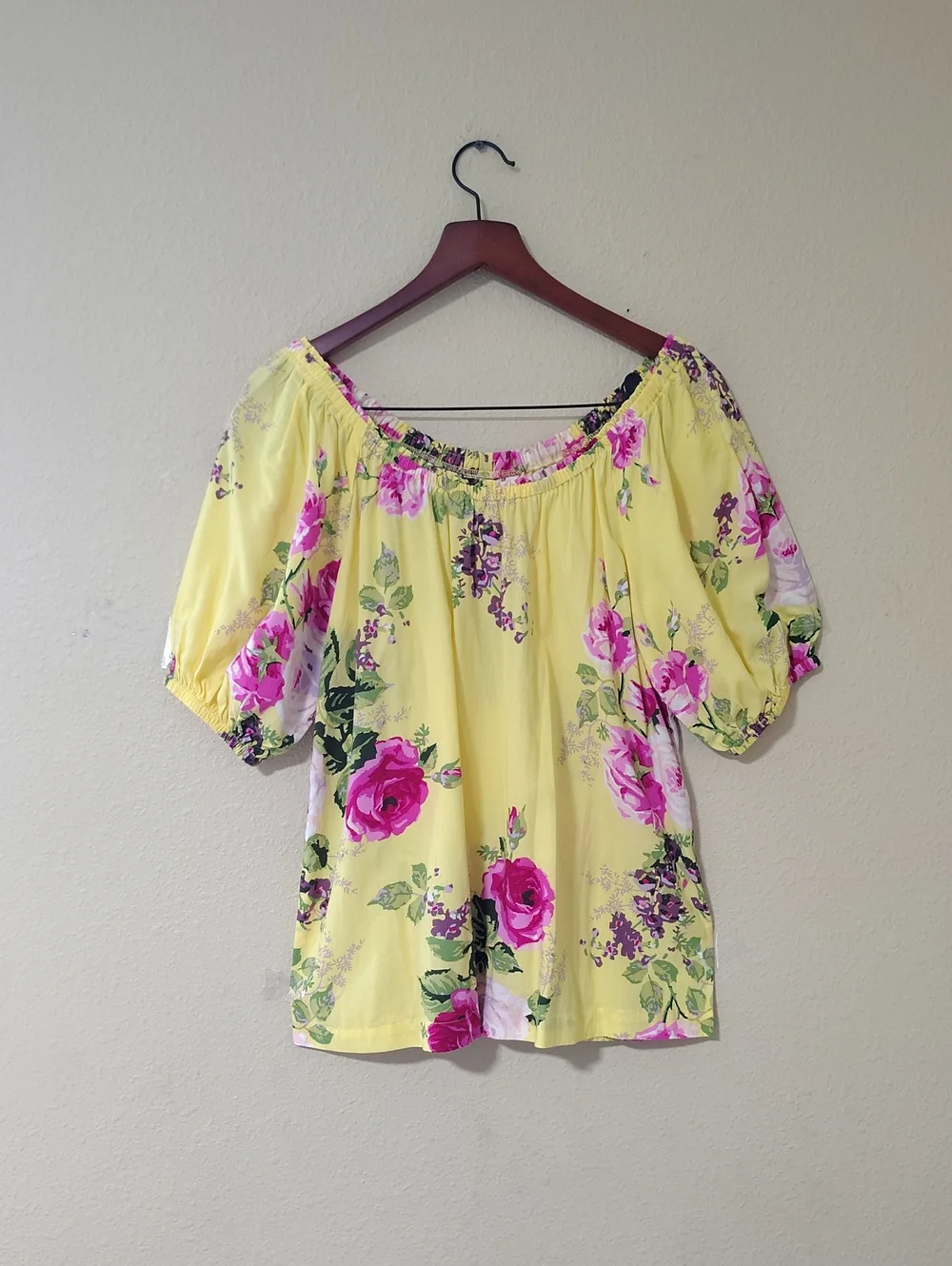 Matilda Jane Enchanted Garden In Town Peasant Floral Blouse Size S Bohemian NWT